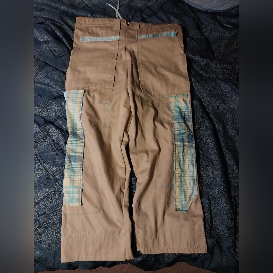 Khak Wide Legi Pants